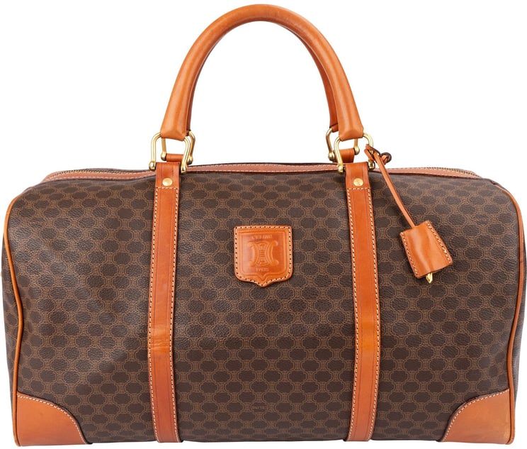 Celine Celine Monogram Macadam Canvas Boston 40 Travel Bag