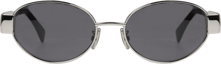 Celine Oval-Shaped Metal Frame Sunglasses With Decorative Emblem