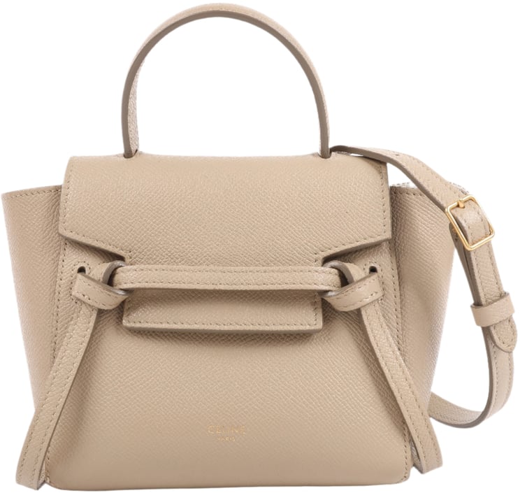 Celine Celine Belt Bag Pico Leather 2way Handbag in Beige
