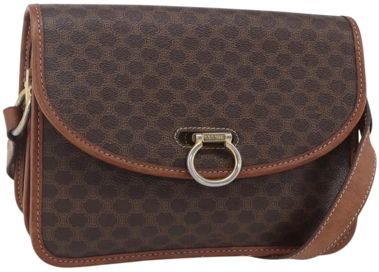 Celine Celine Flap Shoulder Bag Canvas