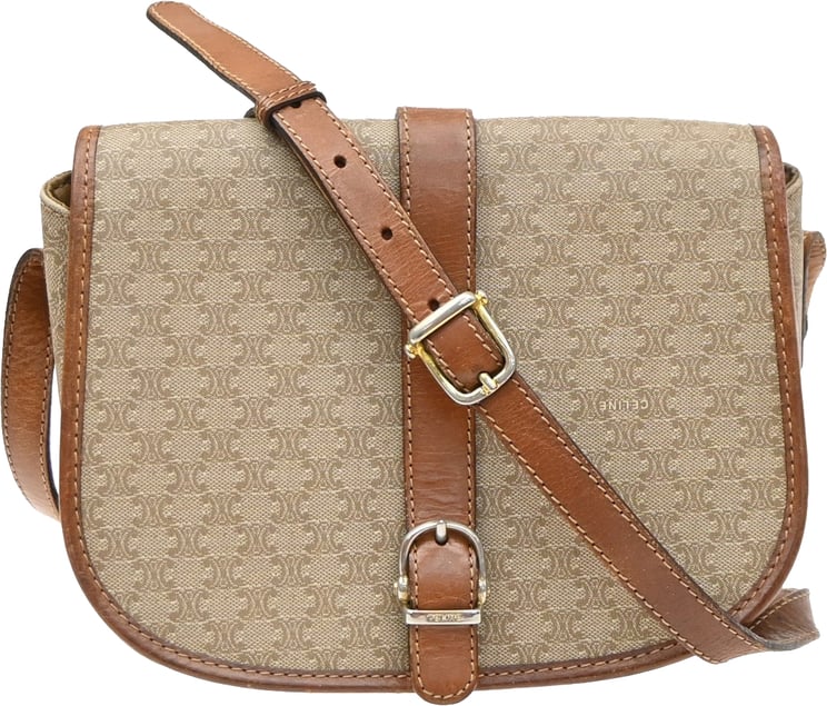 Celine Celine Vintage Macadam Canvas and Leather