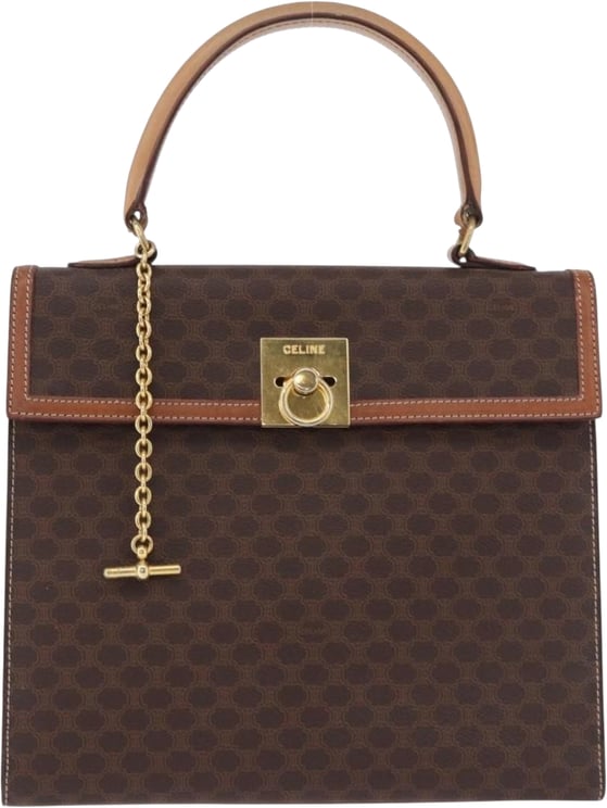 Celine Celine Vintage Macadam Canvas and Leather