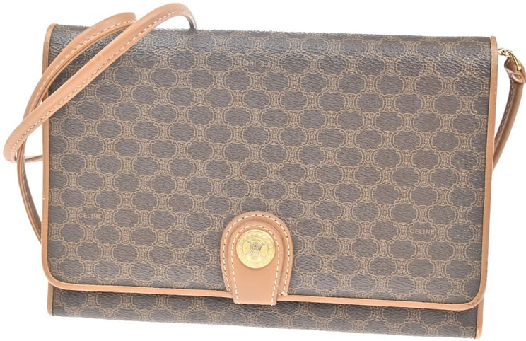 Celine Celine Macadam Shoulder Bag PVC Leather