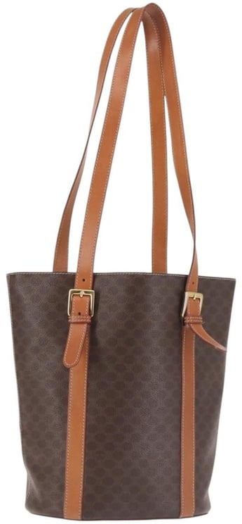 Celine Celine Bucket Bag Triomphe Coated Canvas Small