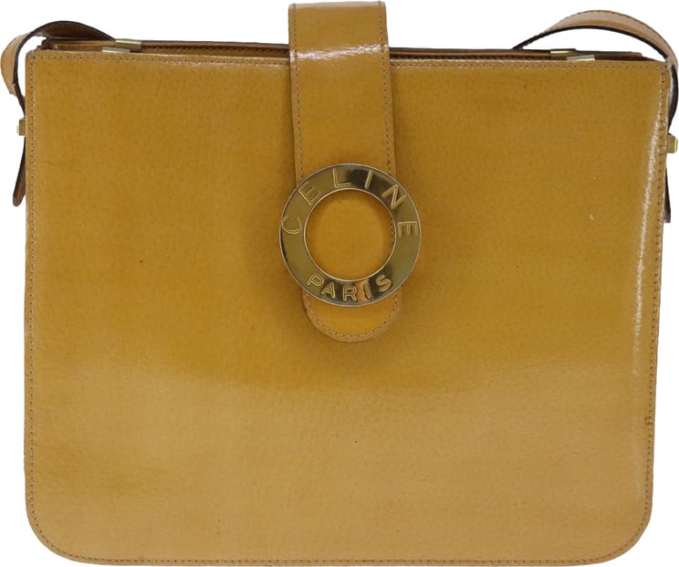 Celine Celine Shoulder bag circle logo Patent leather medium