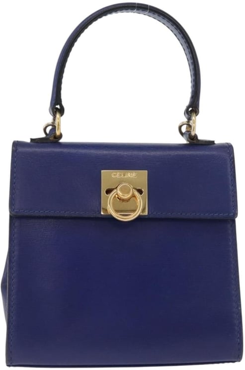 Celine Celine Vintage Logo Top Handle Bag Leather Medium