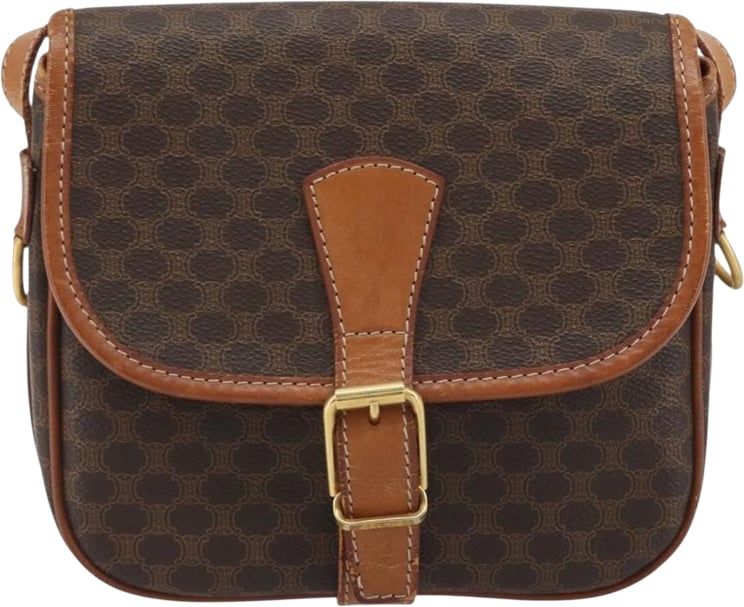 Celine Celine Vintage Macadam Canvas and Leather