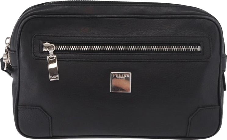 Celine Celine Vintage Zip Wristlet Clutch Leather