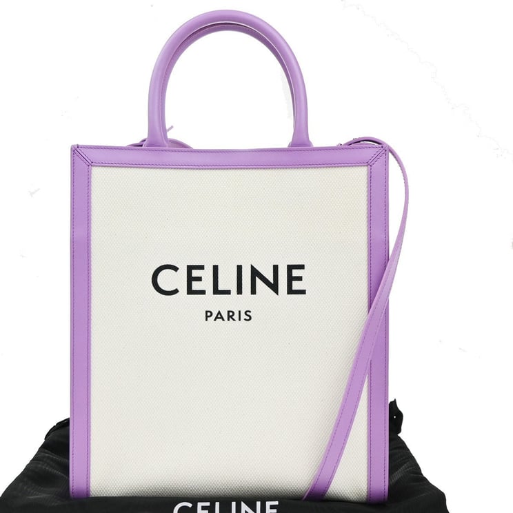 Celine Celine Vertical Cabas Tote Canvas with Leather Small