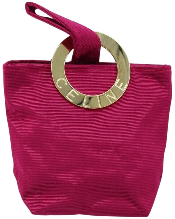 Celine Celine Circle Logo Pouch Canvas