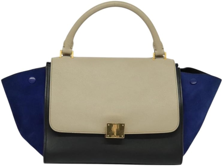 Celine Celine Tricolor Trapeze Bag Leather Large