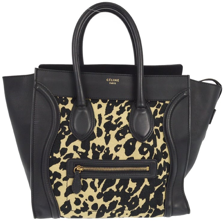 Celine Celine Luggage Bag Printed Canvas and Leather Mini