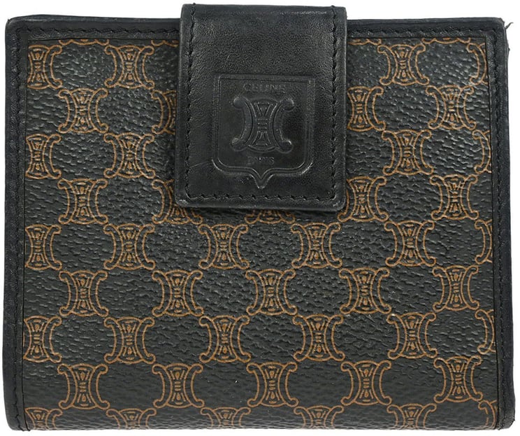 Celine Celine Vintage Bifold Wallet Macadam Coated Canvas Compact