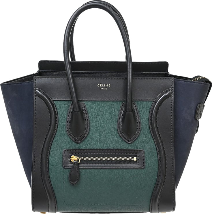 Celine Celine Tricolor Shoulder Luggage Leather