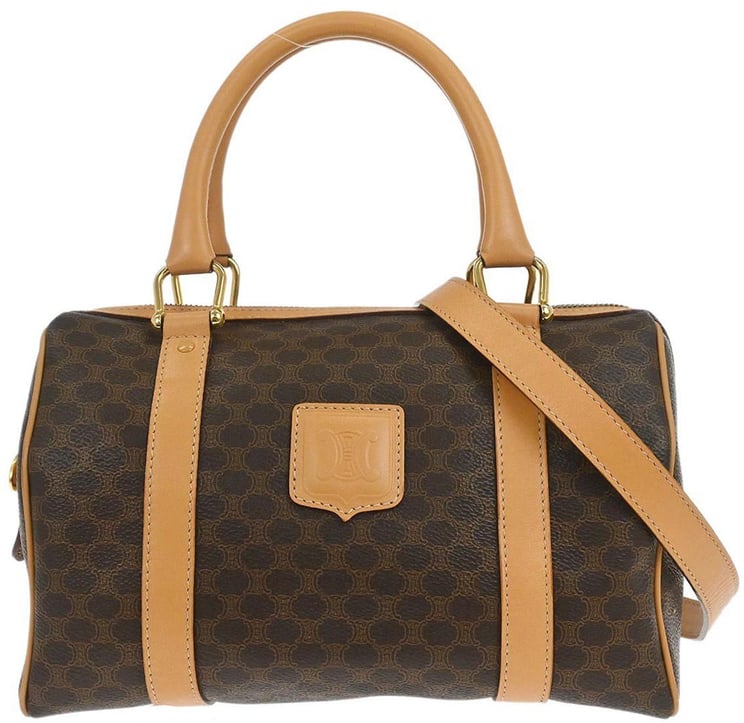 Celine Celine Convertible Duffle Bag Triomphe Coated Canvas Large