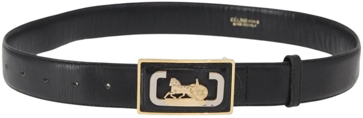 Celine Celine Belt Leather with Metal Thin