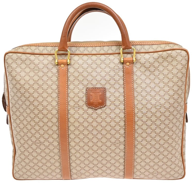 Celine Celine Macadam Briefcase Canvas and leather