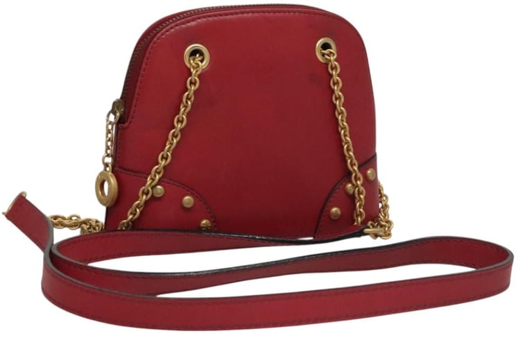 Celine Celine Zip Around Chain Shoulder Bag Leather