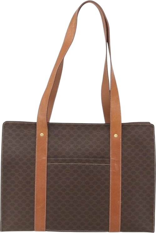 Celine Celine Vintage Macadam Shopper Tote Canvas and Leather