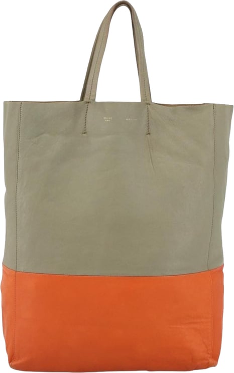 Celine Celine Vertical Bi-Cabas Tote Leather Small