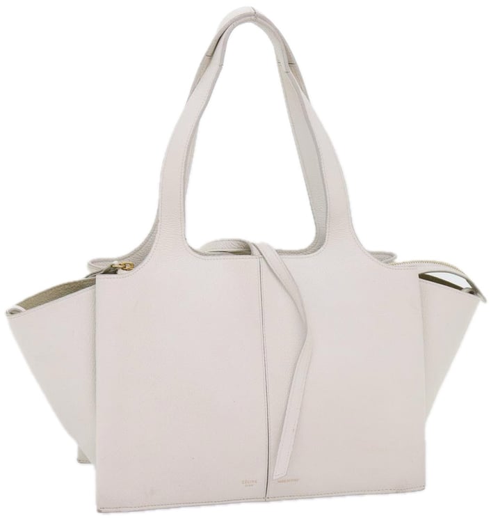 Celine Celine Tri-Fold Shoulder Bag Grained Calfskin Medium