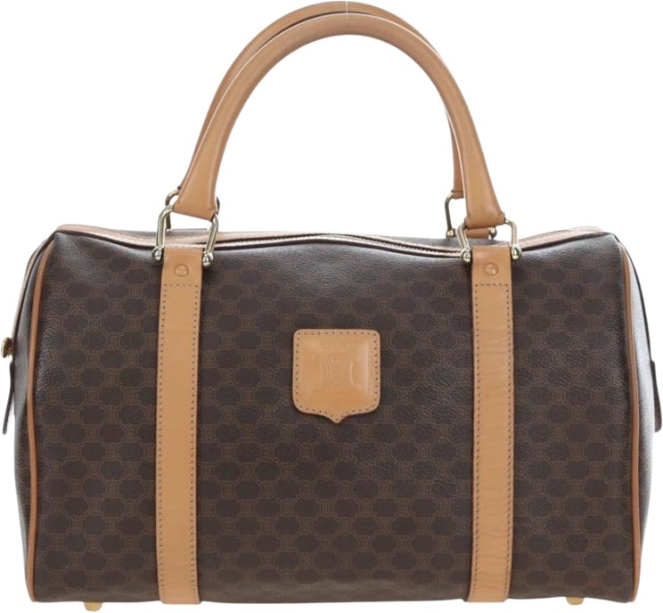 Celine Celine Vintage Macadam Boston Canvas and Leather