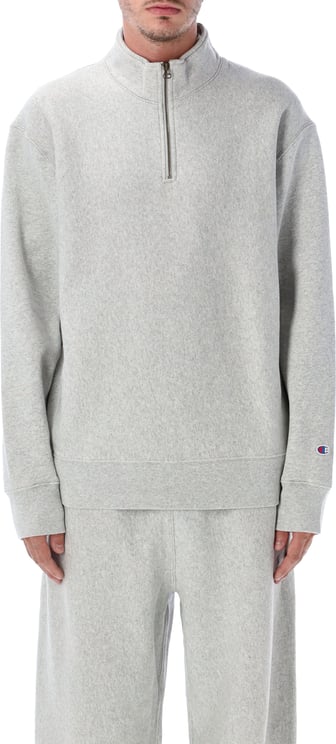 Champion Halfzip Patch Grigio