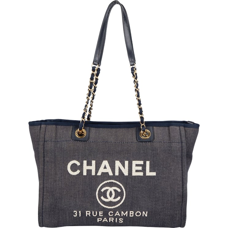 Chanel Chanel Denim Deauville Tote Shoulder Bag