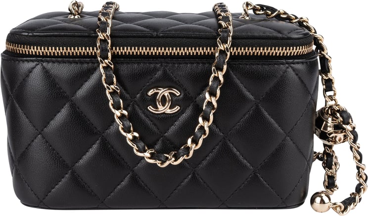 Chanel Chanel Quilted Lambskin Vanity Adjustable Crossbody Bag