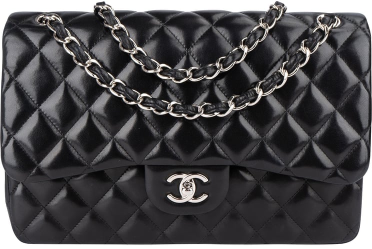 Chanel Chanel Quilted Lambskin Jumbo Double Flap Crossbody Bag