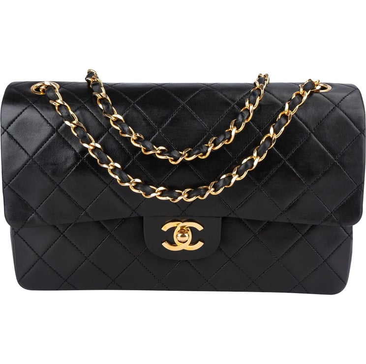 Chanel Chanel Quilted 24K Gold Lambskin Medium Double Flap Shoulder Bag