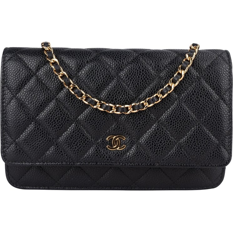 Chanel Chanel Quilted Caviar Leather CC Wallet On Chain Crossbody Bag