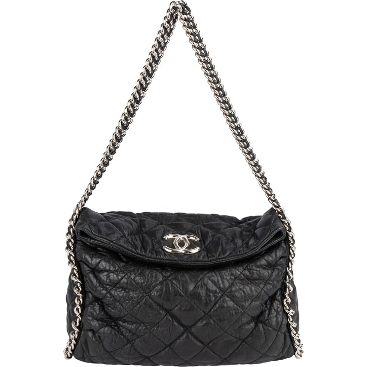 Chanel Chanel Quilted Calfskin Bubble Jumbo Single Flap Shoulder Bag
