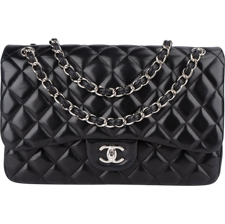Chanel Chanel Quilted Lambskin Jumbo Double Flap Crossbody Bag