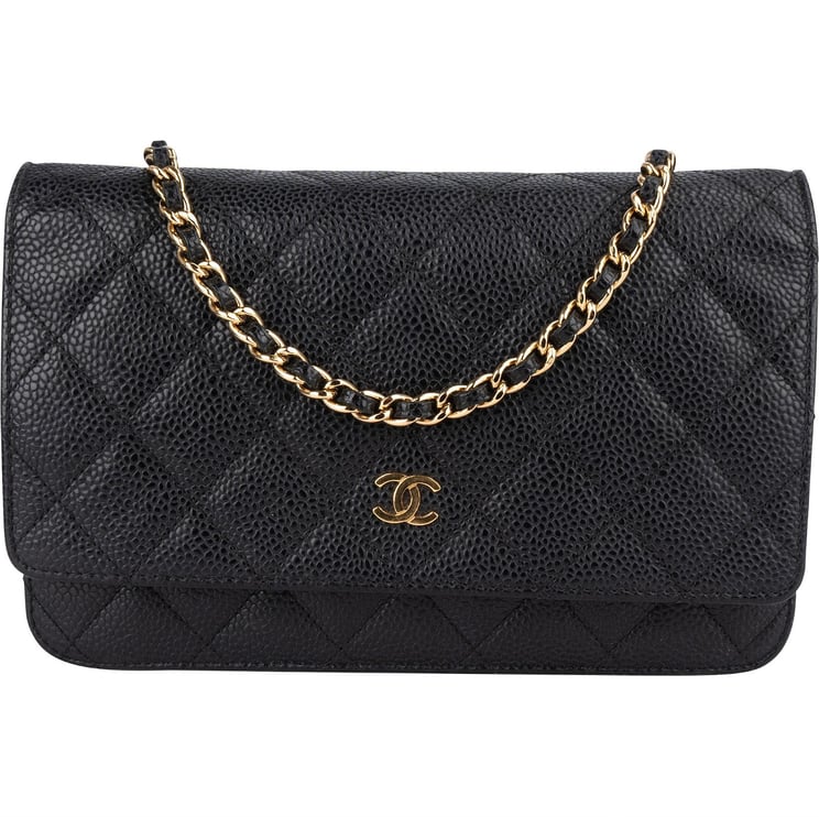 Chanel Chanel Quilted Caviar Leather Wallet On Chain Crossbody Bag