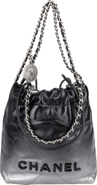 Chanel Chanel 22 Quilted Lambskin Ombre Drawstring Crossbody Bag