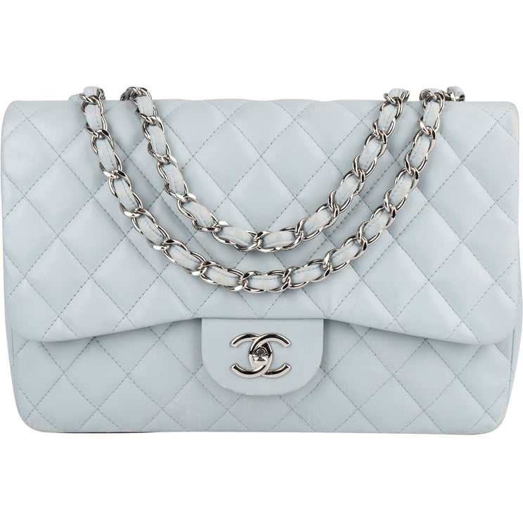 Chanel Chanel Quilted Lambskin Jumbo Single Flap Crossbody Bag