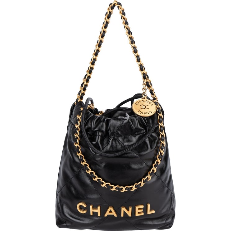 Chanel Chanel 22 Stitching Lambskin Small Drawstring Bag Handbag