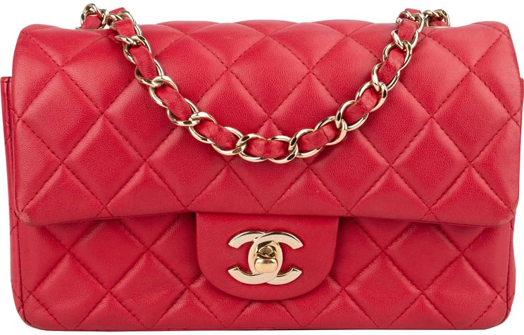 Chanel Chanel Quilted Lambskin Small Single Flap Crossbody Bag