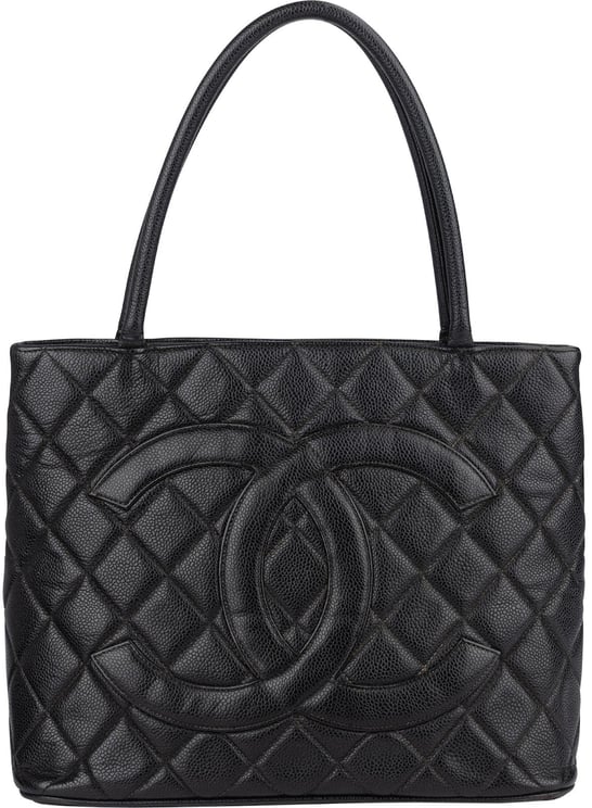 Chanel Chanel Quilted Caviar Leather CC Medallion Handbag