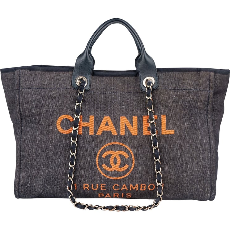 Chanel Chanel Denim Deauville Tote Shoulder Bag