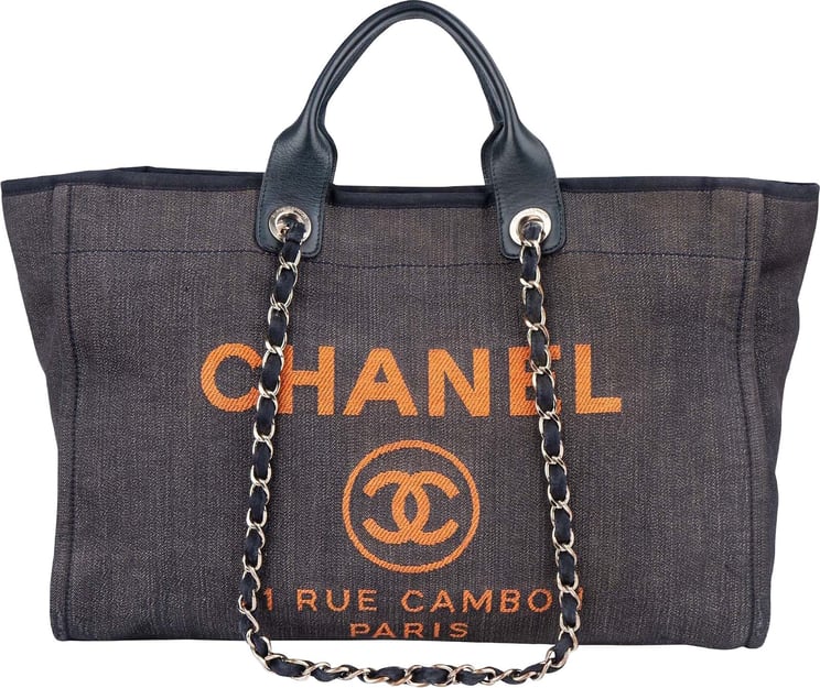 Chanel Chanel Denim Deauville Tote Shoulder Bag