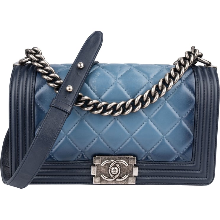 Chanel Chanel Quilted Lambskin Boy Single Flap Crossbody Bag
