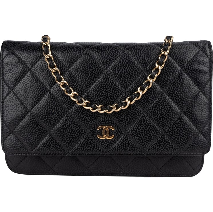 Chanel Chanel Quilted Caviar Leather Wallet On Chain Crossbody Bag