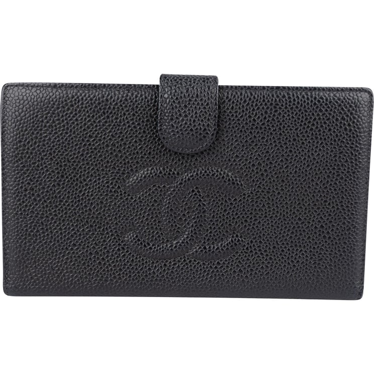 Chanel Chanel Caviar Leather CC Bifold Wallet