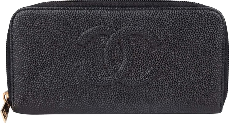 Chanel Chanel Caviar Leather Timeless CC Zipper Wallet