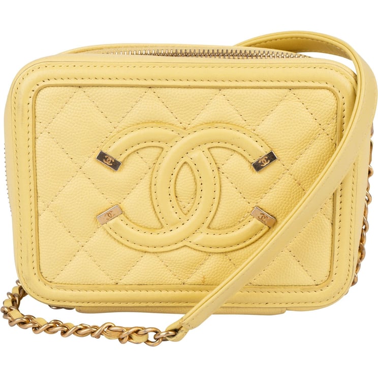 Chanel Chanel Quilted Caviar Leather CC Filigree Crossbody Bag