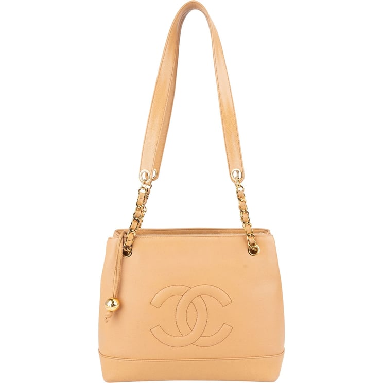 Chanel Chanel Caviar Leather CC Tote Shoulder Bag