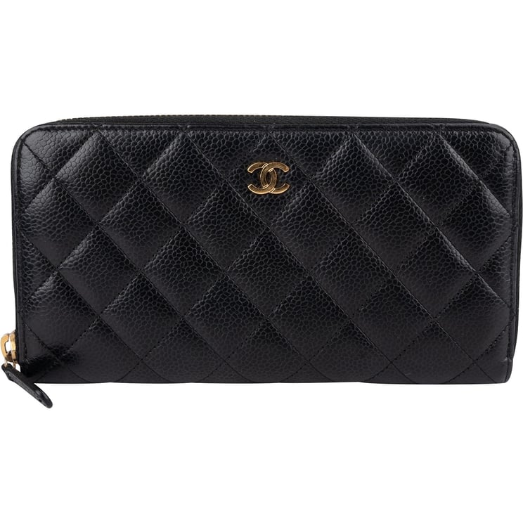 Chanel Chanel Quilted Caviar Leather Classic CC Wallet