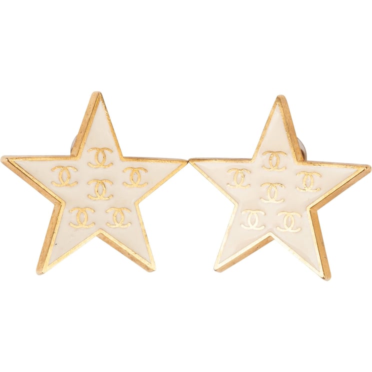 Chanel Chanel Golden Star Clip-On Earrings